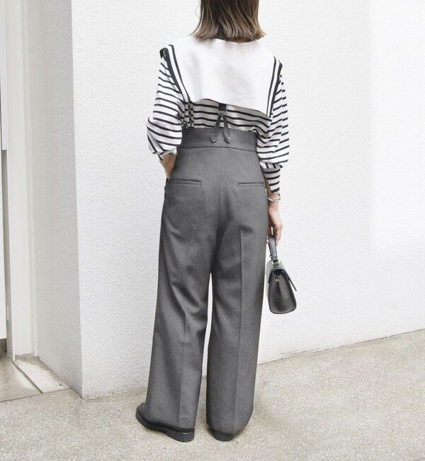 SHIPS any「SHIPS any:〈洗濯機可能〉マニッシュ サスペンダー ワイド パンツ 2」|その他|