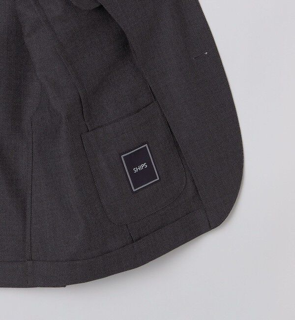 SHIPS「SHIPS:〈セットアップ対応/手洗い可能〉 バーズアイ ジャケット」|テーラードジャケット|