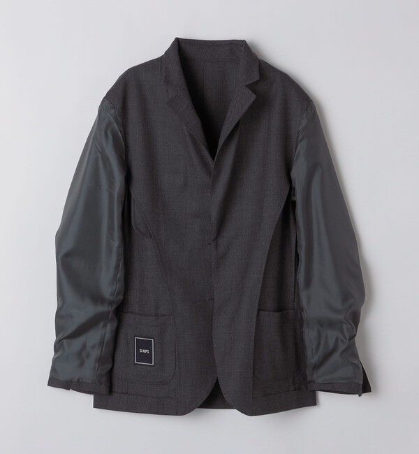 SHIPS「SHIPS:〈セットアップ対応/手洗い可能〉 バーズアイ ジャケット」|テーラードジャケット|