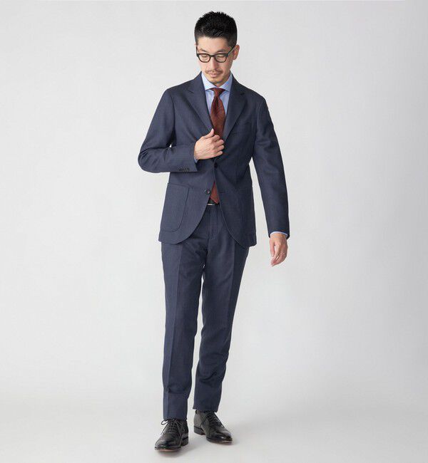 SHIPS「SHIPS:〈セットアップ対応/手洗い可能〉 バーズアイ ジャケット」|テーラードジャケット|