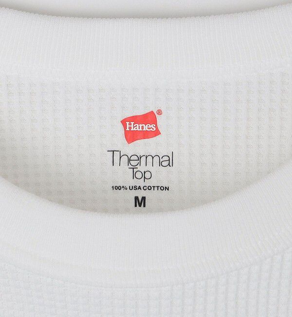 SHIPS any「Hanes: USAコットン サーマル クルーネック ロングスリーブ Tシャツ」|Tシャツ・カットソー|