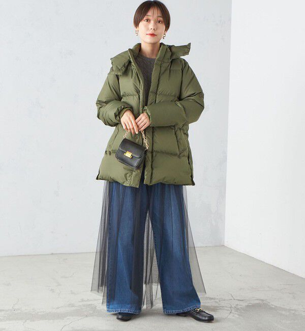 SHIPS for women「〈手洗い可能〉レイヤード シャーリング チュール スカート」|スカート|