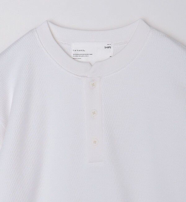 SHIPS「【SHIPS別注】THYARD:  ヘンリーネック サーマル 長袖 カットソー」|Tシャツ・カットソー|