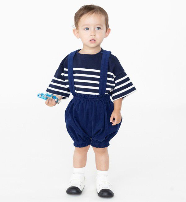 SHIPS KIDS「SHIPS KIDS:ストラップ ブルマ」|その他ベビーウェア|ブルー