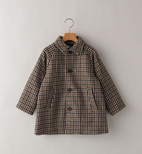 SHIPS KIDS「SHIPS KIDS:100～130cm / ガンクラブチェック ステンカラー コート」|ステンカラーコート|
