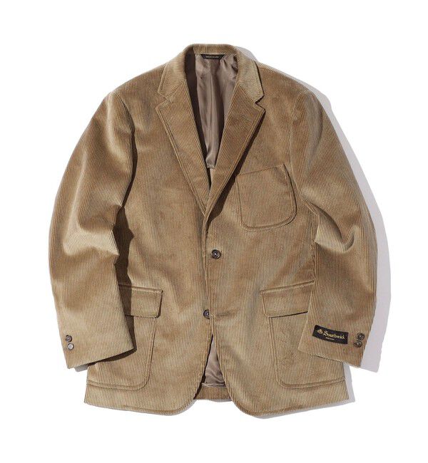 SHIPS「Southwick: CAMBRIDGE ブリスベンモス コーデュロイ ジャケット」|テーラードジャケット|ベージュ系