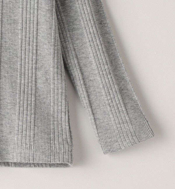 SHIPS KIDS「SHIPS KIDS:80～90cm / ランダム リブ ハイネック カットソー」|Tシャツ・カットソー|