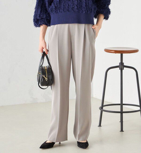 SHIPS for women「〈手洗い可能〉強撚 へビー ツイル ストレート パンツ 24SS ◇」|その他|