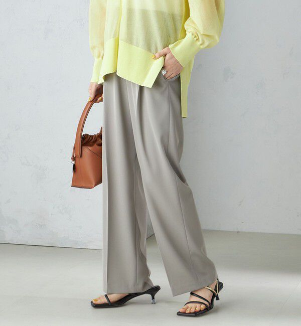 SHIPS for women「〈手洗い可能〉強撚 へビー ツイル ストレート パンツ 24SS ◇」|その他|