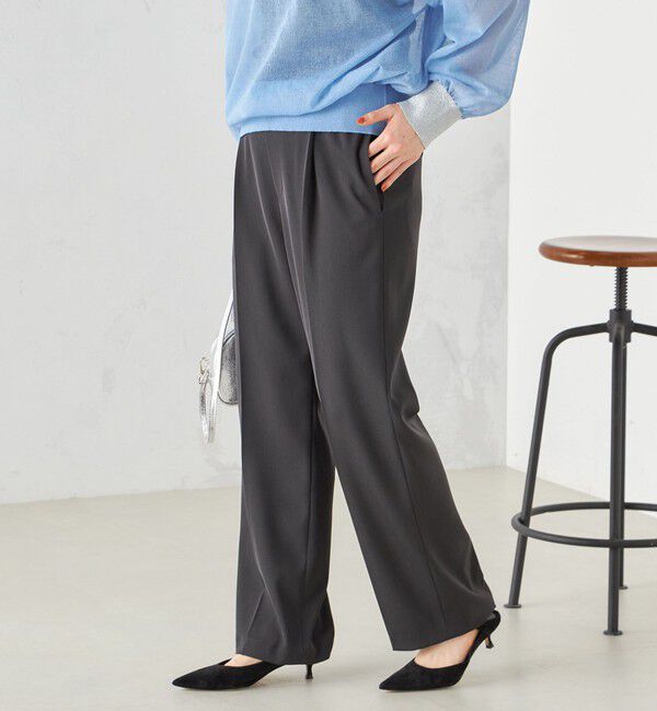 SHIPS for women「〈手洗い可能〉強撚 へビー ツイル ストレート パンツ 24SS ◇」|その他|