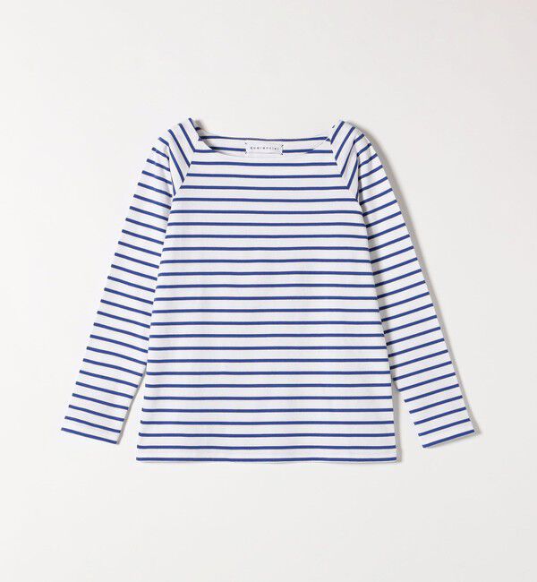 quaranciel「quaranciel:〈洗濯機可能〉ラウンドネック ボーダー カットソー」|Tシャツ・カットソー|