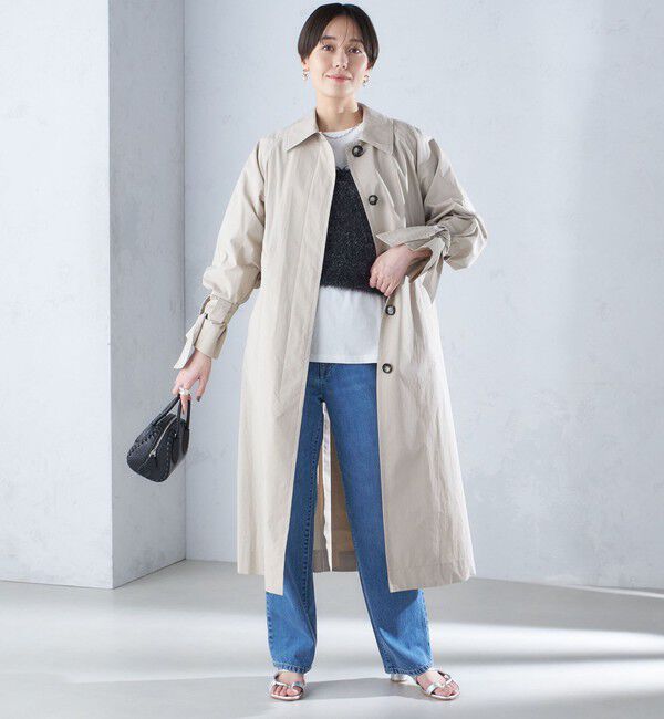 SHIPS for women「〈手洗い可能〉ロング ステンカラー コート 24SS ◇」|ステンカラーコート|