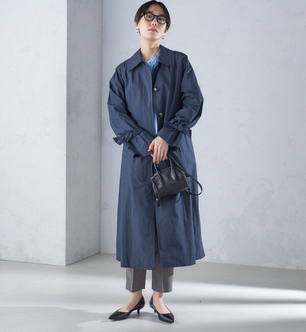 SHIPS for women「〈手洗い可能〉ロング ステンカラー コート 24SS ◇」|ステンカラーコート|