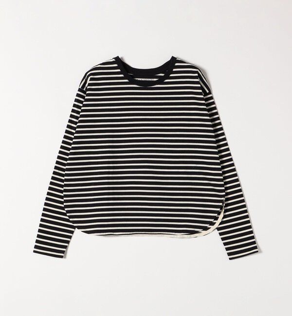 quaranciel「quaranciel:〈洗濯機可能〉ラウンドヘム ロングスリーブ コンパクト Tシャツ」|Tシャツ・カットソー|