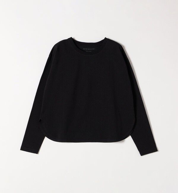 quaranciel「quaranciel:〈洗濯機可能〉ラウンドヘム ロングスリーブ コンパクト Tシャツ」|Tシャツ・カットソー|