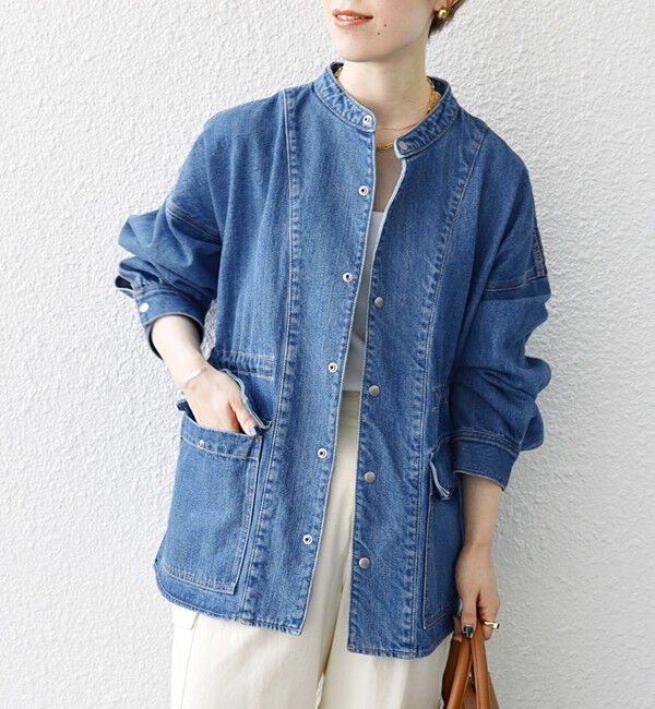 SHIPS any「SHIPS any: デニム ワーク ジャケット［SHIPS any DENIM］」|デニムジャケット|