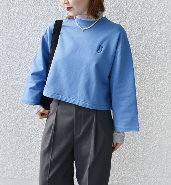 SHIPS for women「* 〈洗濯機可能〉ベア 裏毛 刺繍 ロゴ プルオーバー 24SS ◇」|Tシャツ・カットソー|