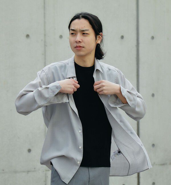 SHIPS「SHIPS: サイロフィル TW ツイル レギュラーカラー 長袖 シャツ」|シャツ・ブラウス|