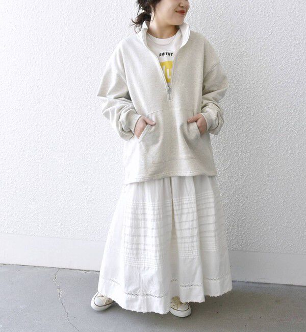 SHIPS any「SHIPS any: COTTON USA ハーフジップ ドロスト プルオーバー スウェット◇」|スウェット・ジャージ|