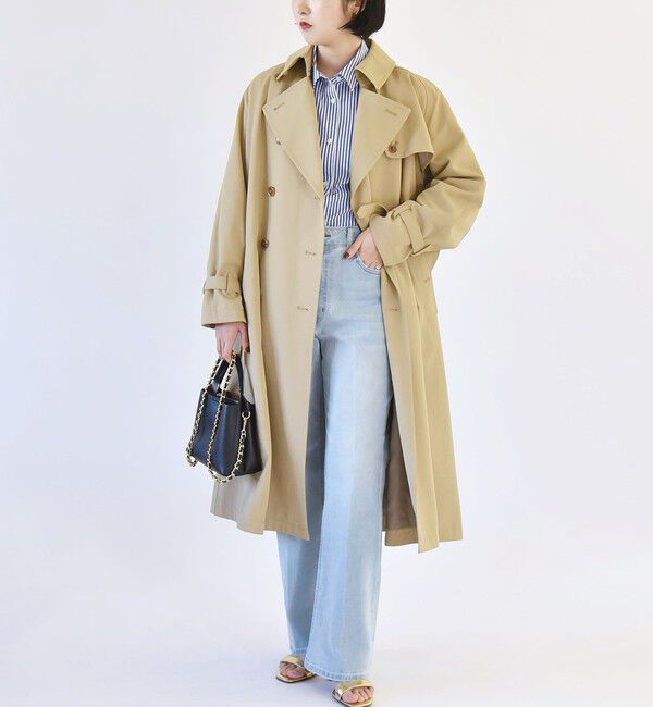 quaranciel「quaranciel:〈洗濯機可能〉セミフレア デニム パンツ」|デニム|