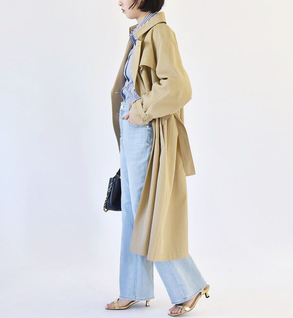 quaranciel「quaranciel:〈洗濯機可能〉セミフレア デニム パンツ」|デニム|