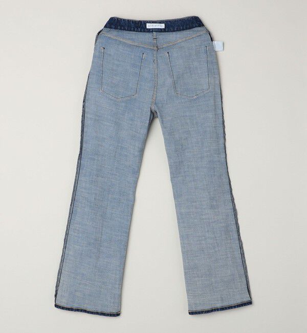 quaranciel「quaranciel:〈洗濯機可能〉セミフレア デニム パンツ」|デニム|