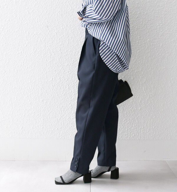 SHIPS any「SHIPS any: ドライツイル テーパード パンツ［NAVY BLUE］」|その他|