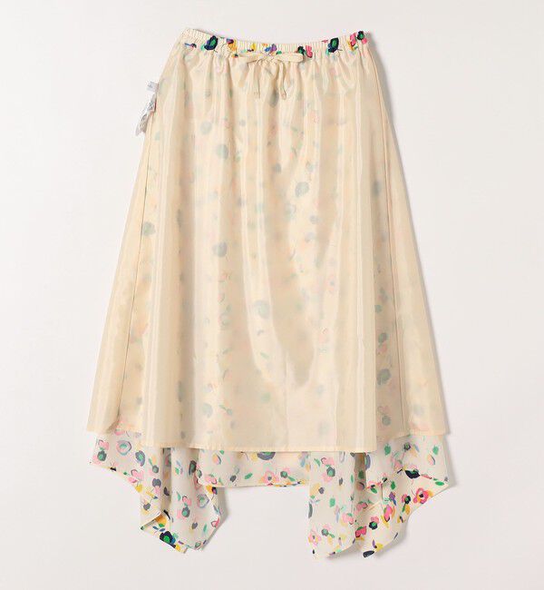 SHIPS any「SHIPS any:〈洗濯機可能〉SPRINTEX フラワー プリント ギャザー スカート」|スカート|