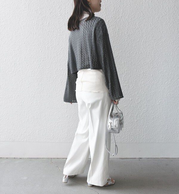 SHIPS for women「* 〈手洗い可能〉バルファス レース ショート プルオーバー 24SS ◇」|Tシャツ・カットソー|