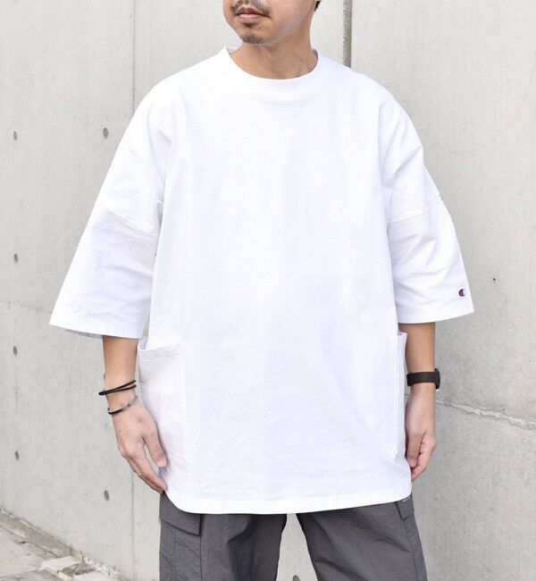 SHIPS any「【SHIPS any別注】Champion: ドルマン キャンプポケット Tシャツ 25SS◇」|Tシャツ・カットソー|