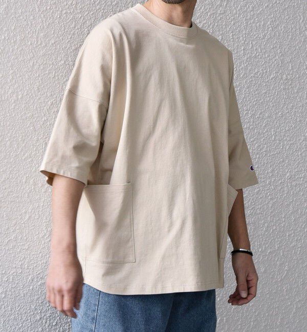 SHIPS any「【SHIPS any別注】Champion: ドルマン キャンプポケット Tシャツ 25SS◇」|Tシャツ・カットソー|