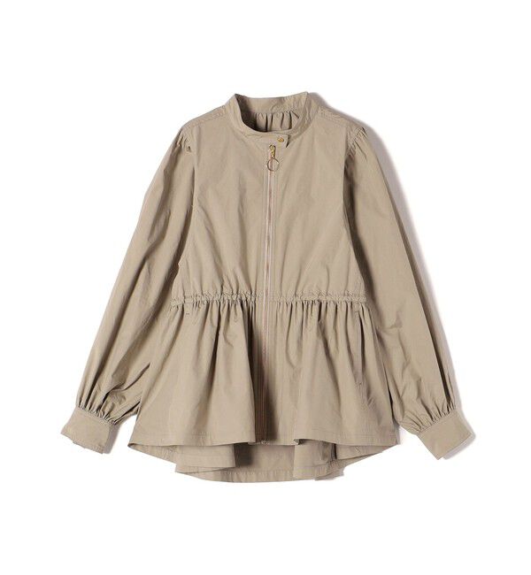 SHIPS for women「〈手洗い可能〉割繊 ナイロン スタンドカラー ギャザー ブルゾン◇」|ブルゾン・スタジャン|