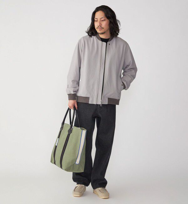 SHIPS「SHIPS: 〈遮熱・吸汗速乾〉ツイル ジップアップ ライト ブルゾン」|ブルゾン・スタジャン|