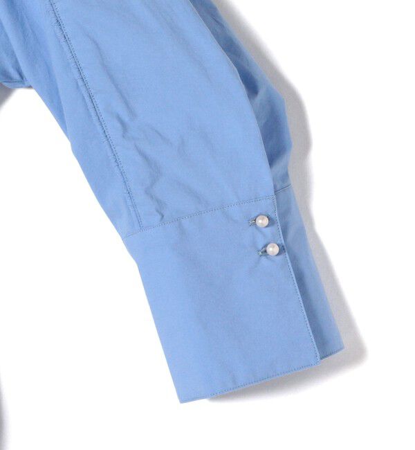 SHIPS for women「〈手洗い可能〉近江晒 タイプライター パールモチーフ ワンピース 24SS ◇」|ワンピース|