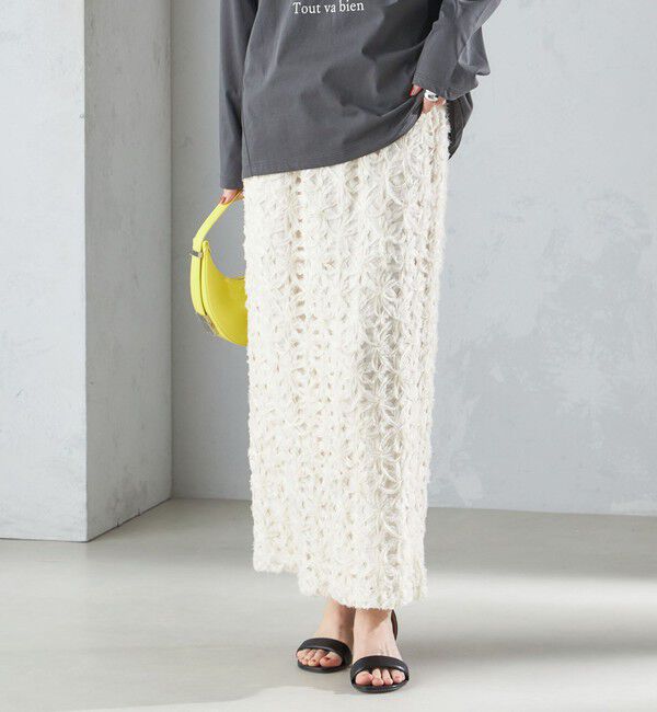 SHIPS for women「リボン レース タイト スカート 24SS ◇」|スカート|