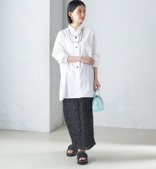 SHIPS for women「リボン レース タイト スカート 24SS ◇」|スカート|