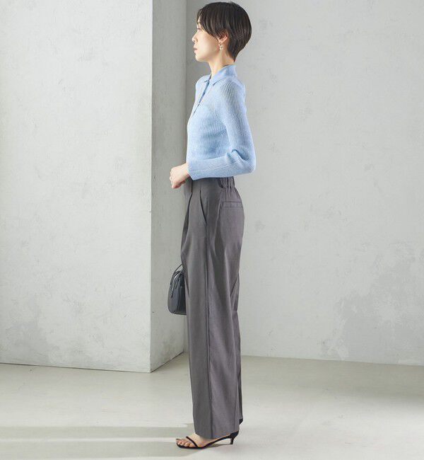 SHIPS for women「〈手洗い可能 〉ドライオックス フロント タック ストレート パンツ 25SS」|その他|