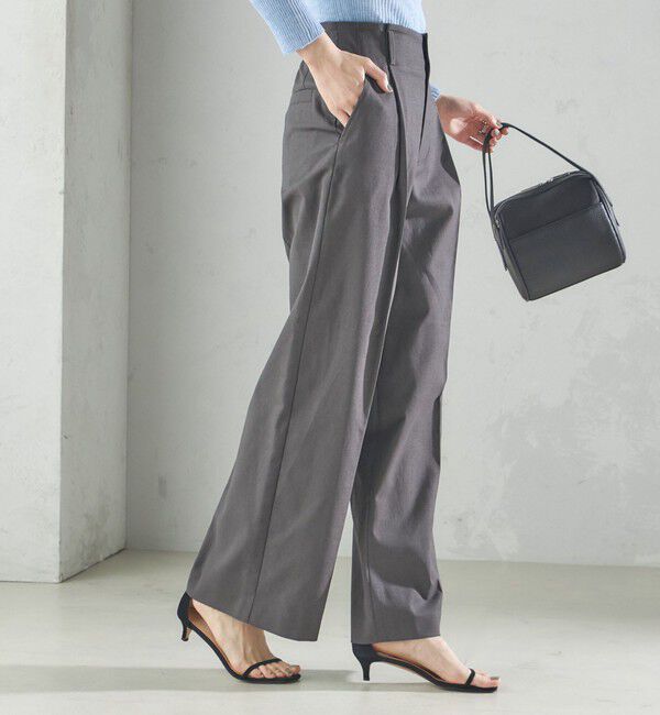 SHIPS for women「〈手洗い可能 〉ドライオックス フロント タック ストレート パンツ 25SS」|その他|