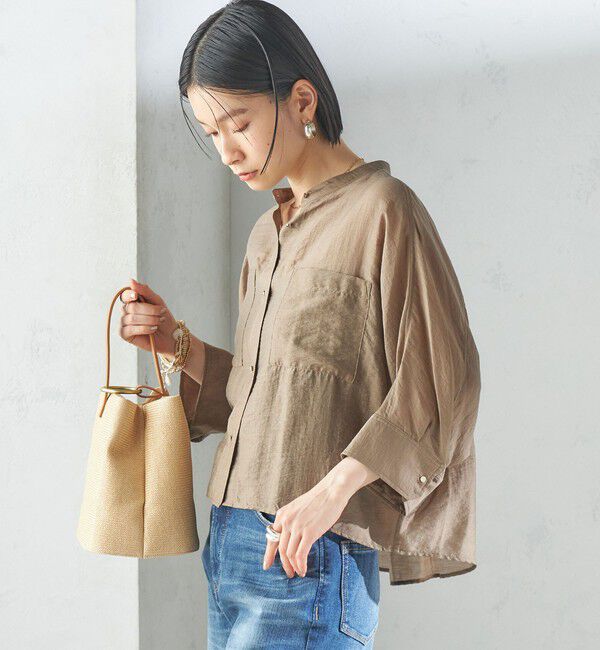 SHIPS for women「〈手洗い可能〉シルク混 シアー 羽織 シャツ」|シャツ・ブラウス|