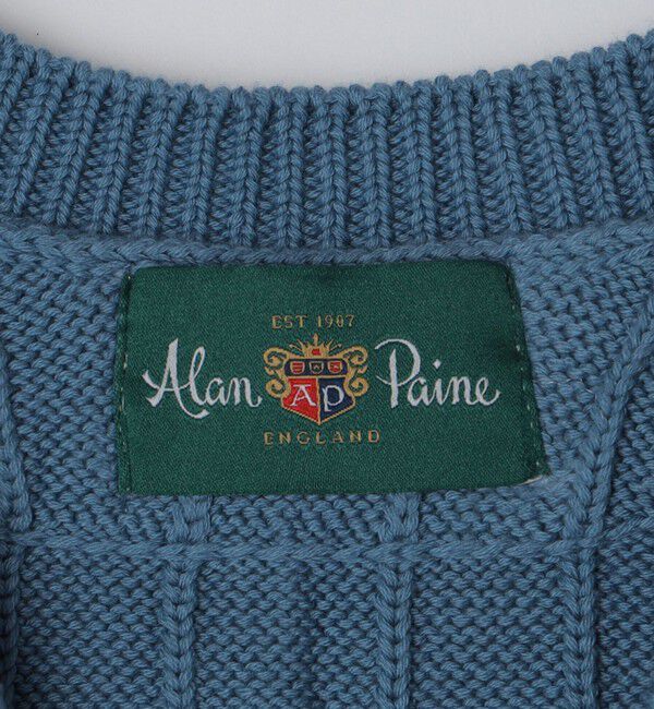 SHIPS「ALANPAINE: 7ゲージ ケーブル編み コットン クリケット ニット ベスト」|ベスト・ジレ|