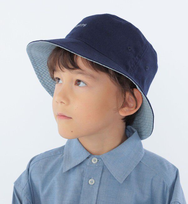 SHIPS KIDS「SHIPS KIDS:コットン リバーシブル ハット」|ハット|ネイビー