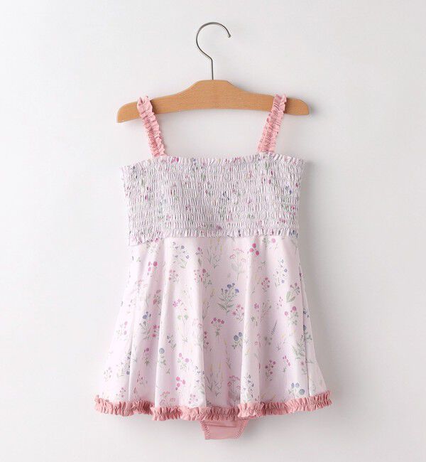 SHIPS KIDS「SHIPS KIDS:90～130cm / フラワー フリル スイム ワンピース」|その他|
