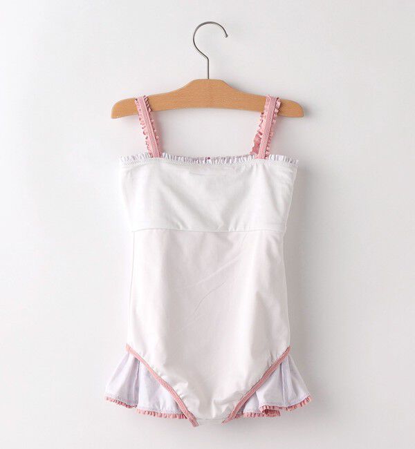 SHIPS KIDS「SHIPS KIDS:90～130cm / フラワー フリル スイム ワンピース」|その他|