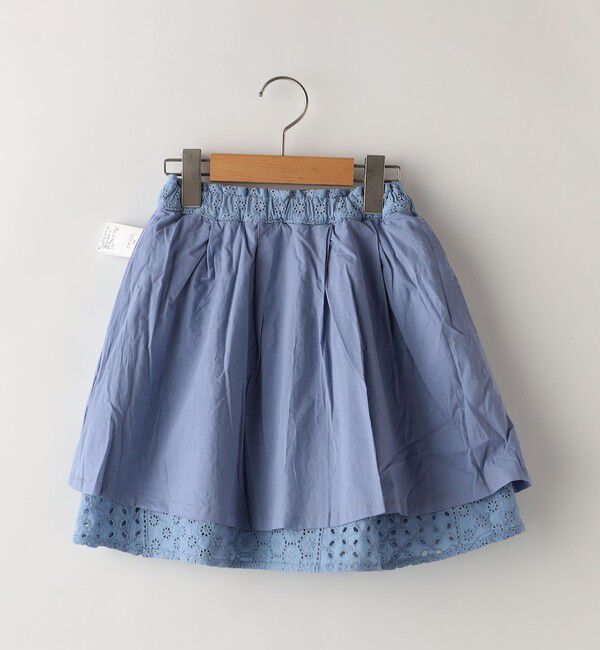 SHIPS KIDS「SHIPS KIDS:100～130cm / レース ギャザー スカート」|スカート|