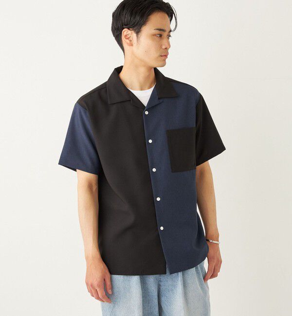 SHIPS Colors 「SHIPS Colors:ポリトロ オープンカラー シャツ(セットアップ対応可能)◇」|シャツ・ブラウス|