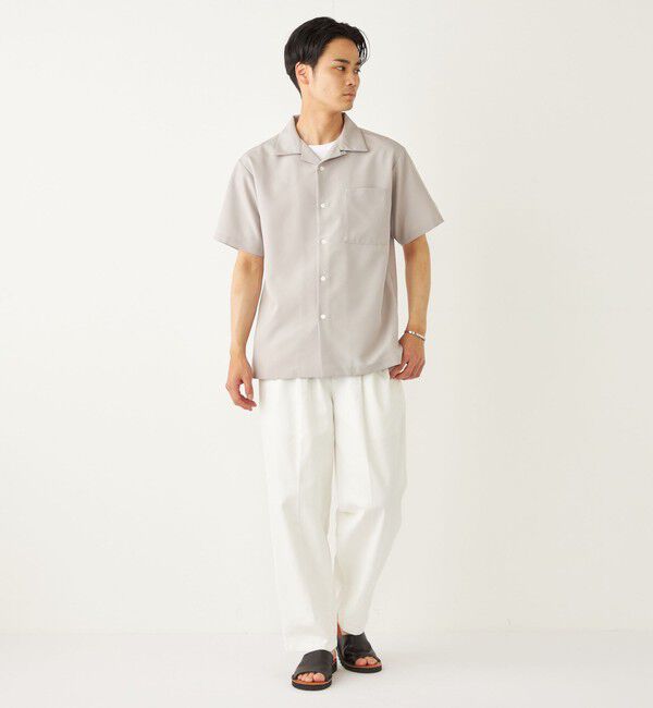 SHIPS Colors 「SHIPS Colors:ポリトロ オープンカラー シャツ(セットアップ対応可能)◇」|シャツ・ブラウス|