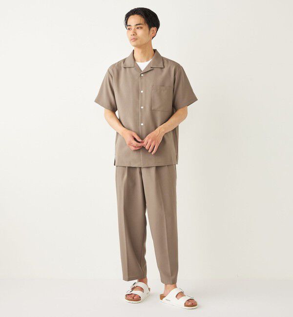 SHIPS Colors 「SHIPS Colors:ポリトロ オープンカラー シャツ(セットアップ対応可能)◇」|シャツ・ブラウス|