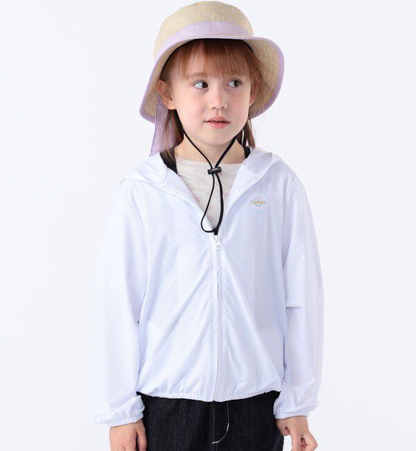 SHIPS KIDS「SHIPS KIDS:100～130cm /〈接触冷感/UVカット〉サンシェード フーディー」|パーカー|