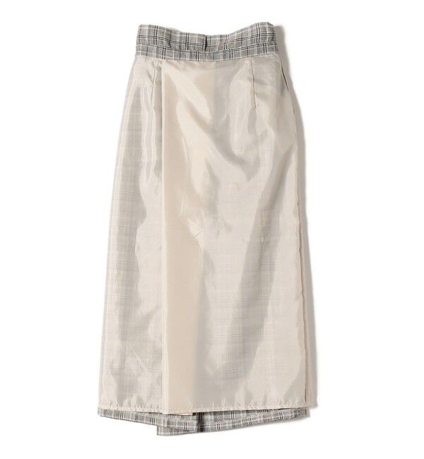 SHIPS Colors 「SHIPS Colors:〈手洗い可能〉レーヨンリネン ラップ スカート」|タイト|