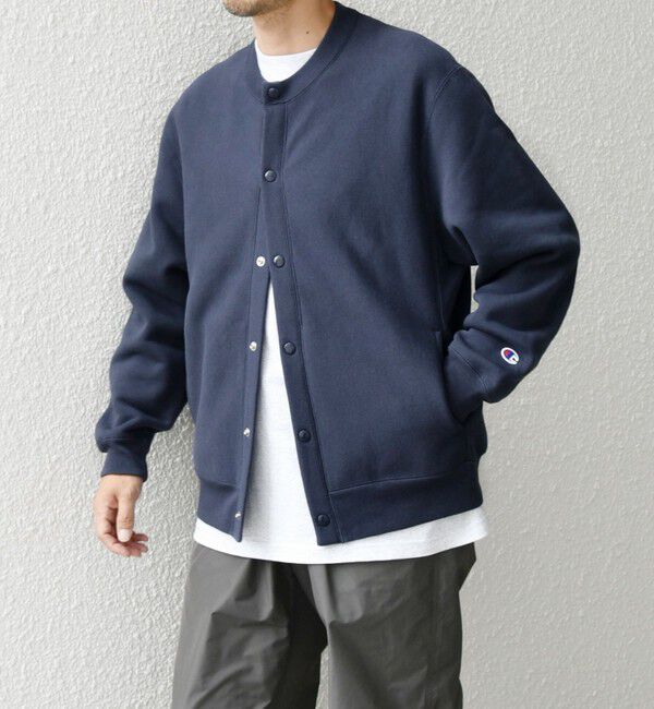 SHIPS any「【SHIPS any別注】Champion: リバースウィーブ(R) クルーネック カーディガン◇」|カーディガン|